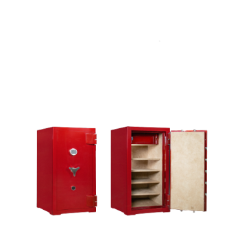 Treasury Safes Fortress-120-RED High Security Digital Lock Luxury Fire Resistant Safe