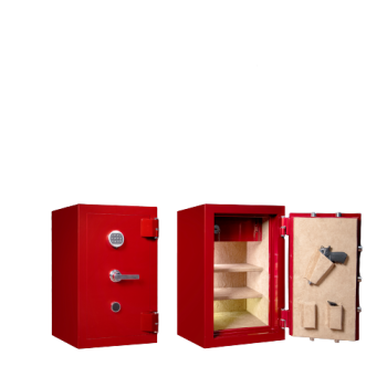 Treasury Safes P-80-RED High Security Digital Lock Luxury Fire Resistant Safe